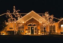 trang trí sân vườn giáng sinh