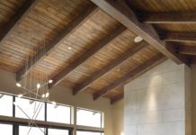 Những mẫu trần nhà ốp gỗ đẹp và lịch lãm