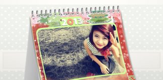 Cách làm lịch tết độc đáo bằng hình ảnh  - 1