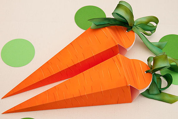 Cách gấp hộp quà nhỏ xinh hình củ cà rốt 14