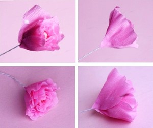 Ngọt ngào bông hồng giấy nhún bọc kẹo 5