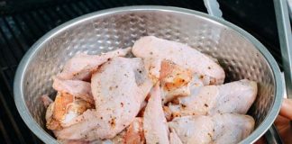 cách làm cánh gà nướng than hoa 