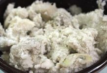 Cách làm nấm nhồi khoai sọ - 1