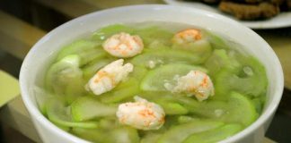 Hướng dẫn làm món canh mướp nấu tôm khô - 1