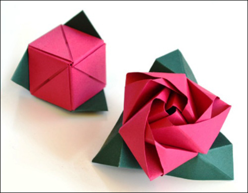 Cách gấp hoa hồng bằng giấy origami đầy ma thuật - 24