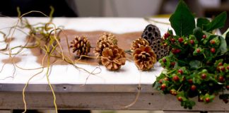 10 phút cho vòng treo cửa Noel độc đáo - 1