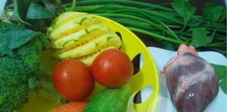 cách làm tim xào rau củ ngon