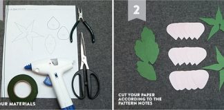 Làm hoa hồng giấy đơn giản nở nụ như chúm chím môi xinh1