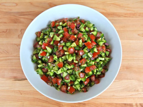 Salad dưa chuột - cà chua kiểu mới - 6