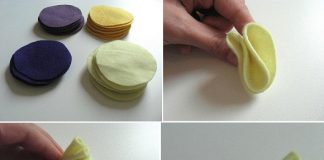 Tự làm bó hoa vải rực rỡ sắc hè