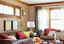 Tông màu nóng cho phòng khách mùa thu - 1