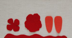 Cách làm kẹp tóc hoa hồng đơn giản để tặng bé yêu - 1