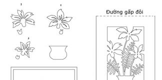 Tỉ mẩn làm thiệp hoa xinh ngày Tết - 1
