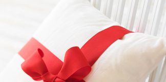 Ribbon-Wrapped Pillow