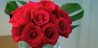 Các cách cắm hoa hồng để bàn đẹp trang trí nhà đón Tết	 - 1