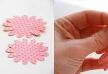 Cách làm thiệp hoa nổi tặng bạn sinh nhật - 1