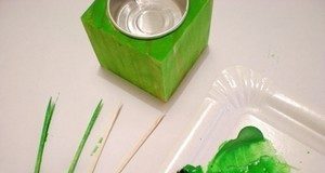 Cách làm cốc nến và hoa lung linh từ đất sét - 1