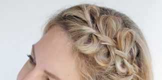 6 thao tác nhanh tạo mái tết nơ xinh xắn - 1