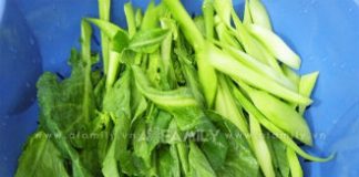 Hướng dẫn làm món cải làn xào thịt bò và hạt Macamadia - 1