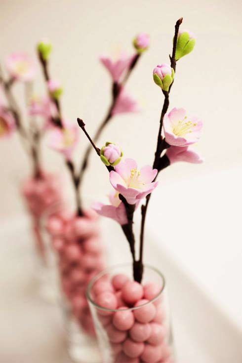 Cách nặn đất sét Nhật hình hoa đào siêu mướt mắt10