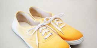 Tự nhuộm giày vải màu loang sành điệu, độc đáo 14