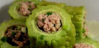 Cách làm mướp đắng nhồi thịt ngon mát 1