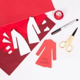 Khéo tay làm thiệp Giáng sinh áo dạ đỏ xinh yêu - 1