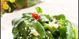 Mồng tơi trộn dầu giấm: Món lạ nên thử  - 1