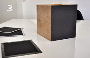Cách làm hộp đựng giấy ăn hình khối rubik bày Tết - 4