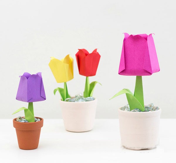 Nhanh tay học cách làm hoa tulip để kịp đón Tết mừng xuân11