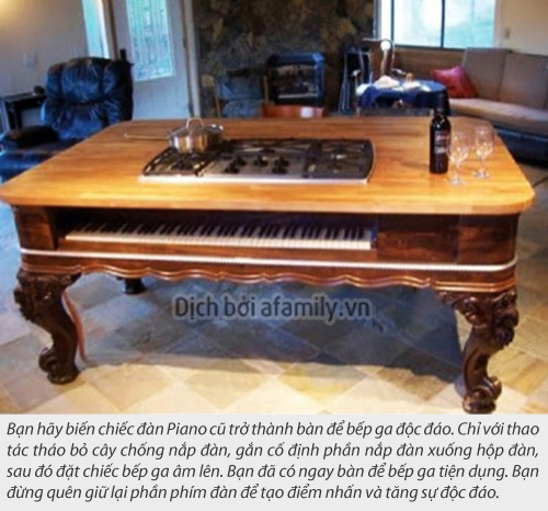 Tận dụng đàn Piano cũ thành đồ dùng tiện dụng 10
