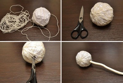3 bước học cách làm chậu hoa handmade đơn giản từ len1