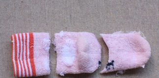 Mua bít tất làm thành gấu bông thật dễ - 1