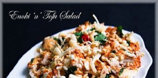 Hướng dẫn làm món salad đậu tươi với nấm kim châm - 1