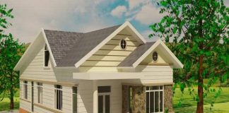 Những mẫu nhà cấp 4 mái thái hợp lý cực đẹp 1