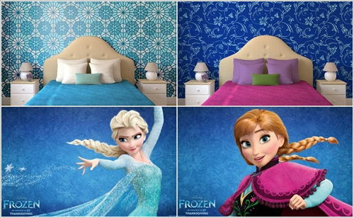 Cách trang trí phòng ngủ cho bé gái phong cách Frozen - 5