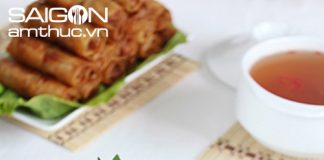 Làm bún chả giò tôm thịt 1