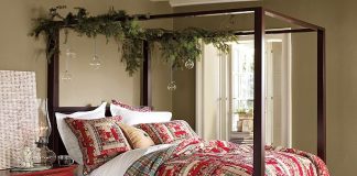 trang trí phòng ngủ giáng sinh