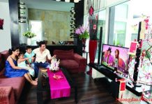 phong khach tet 2a Hướng dẫn cách trang trí phòng khách đón Tết