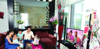 phong khach tet 2a Hướng dẫn cách trang trí phòng khách đón Tết