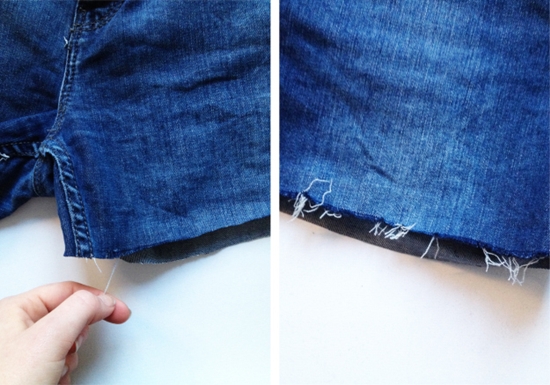 Tự chế quần soóc jeans cá tính - 3