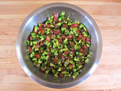 Salad dưa chuột - cà chua kiểu mới - 5