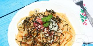 Spaghetti trứng cá cực ngon đổi món cuối tuần 18