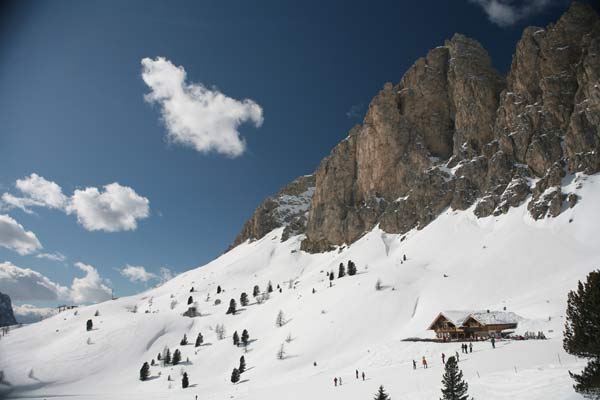 Hoàng hôn trên đỉnh núi tuyết Dolomites - 6