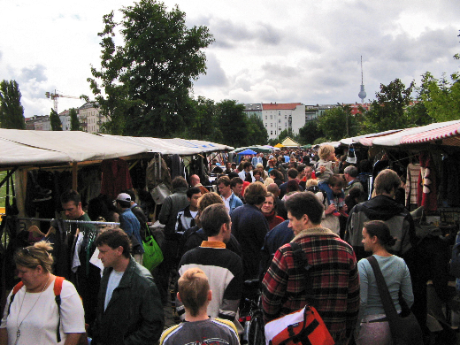 Đi chợ đồ cổ ở Berlin