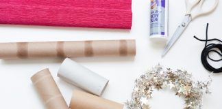 Học cách làm pháo giấy trang trí cây đào độc đáo nhất khu0