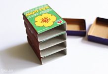 Cách làm tủ đựng đồ mini từ bao diêm cực đáng yêu - 1