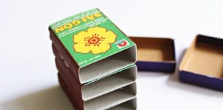 Cách làm tủ đựng đồ mini từ bao diêm cực đáng yêu - 1