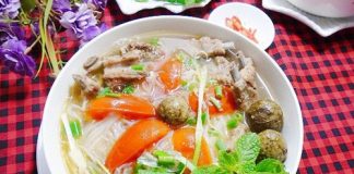 Cách làm bún sườn nấu sấu đủ chất chống ngán ngày hè 1