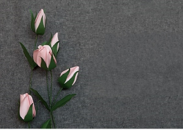 Làm hoa hồng giấy đơn giản nở nụ như chúm chím môi xinh10